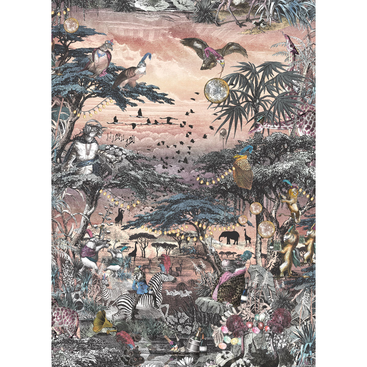 Brand McKenzie Club Safari Wallpaper - Mist