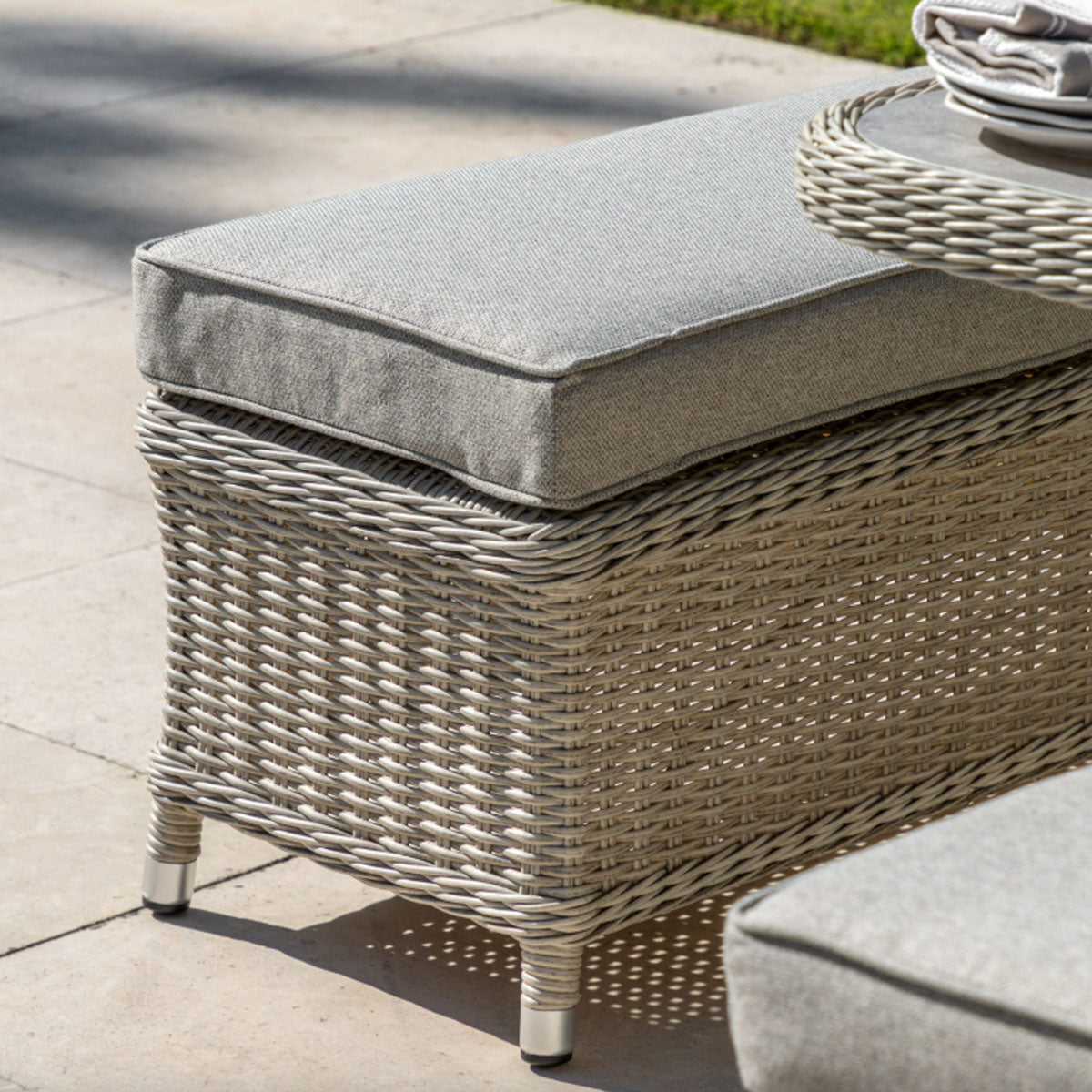 Gallery Direct Holton Corner Square Dining Set with Fire Pit