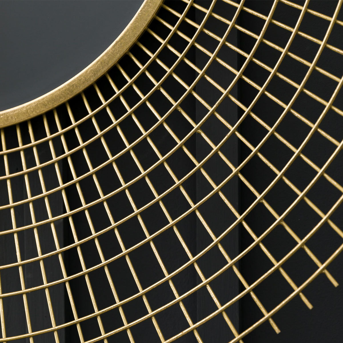 Gallery Direct Stafford Mirror Gold 900x70x900mm