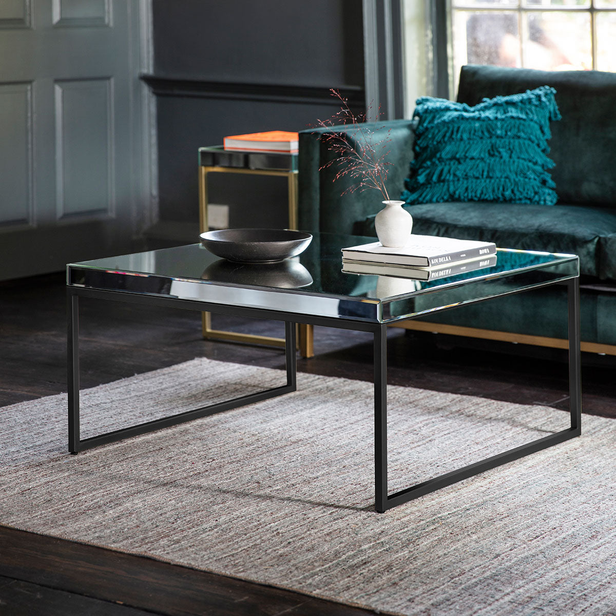 Gallery Direct Pippard Coffee Table Black 900x900x460mm