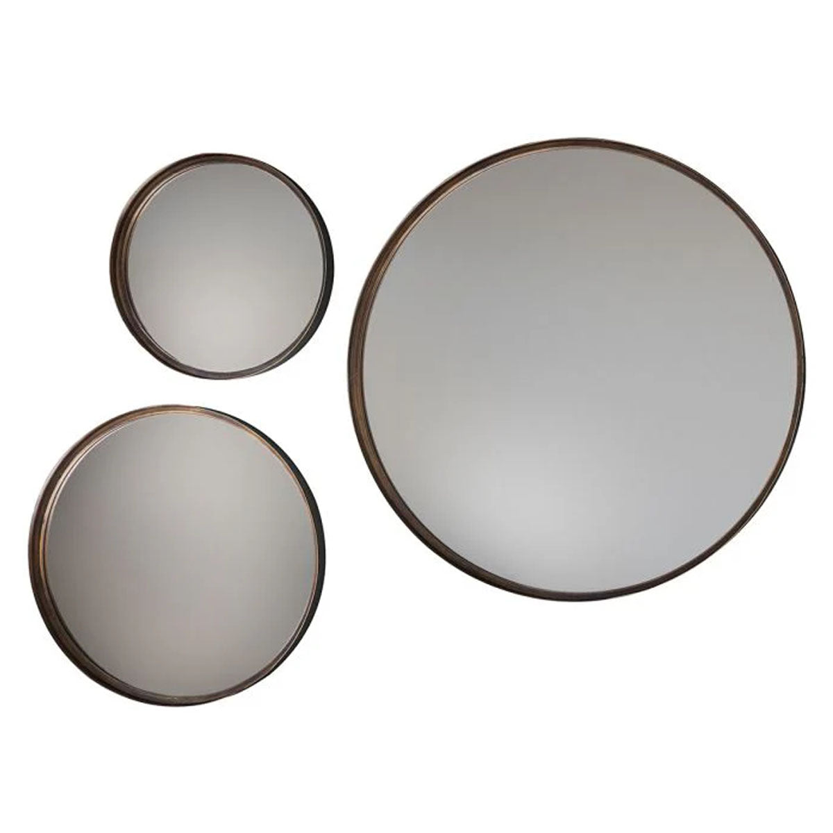 Gallery Direct Reading Round Mirror (2pk) 610x40x610mm
