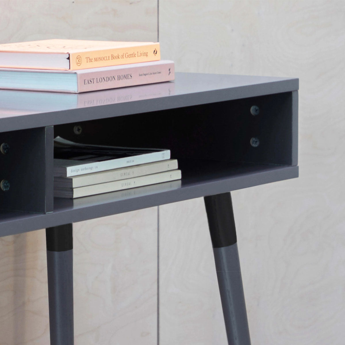 Gallery Direct Holbrook Console Table Grey 1100x450x770mm