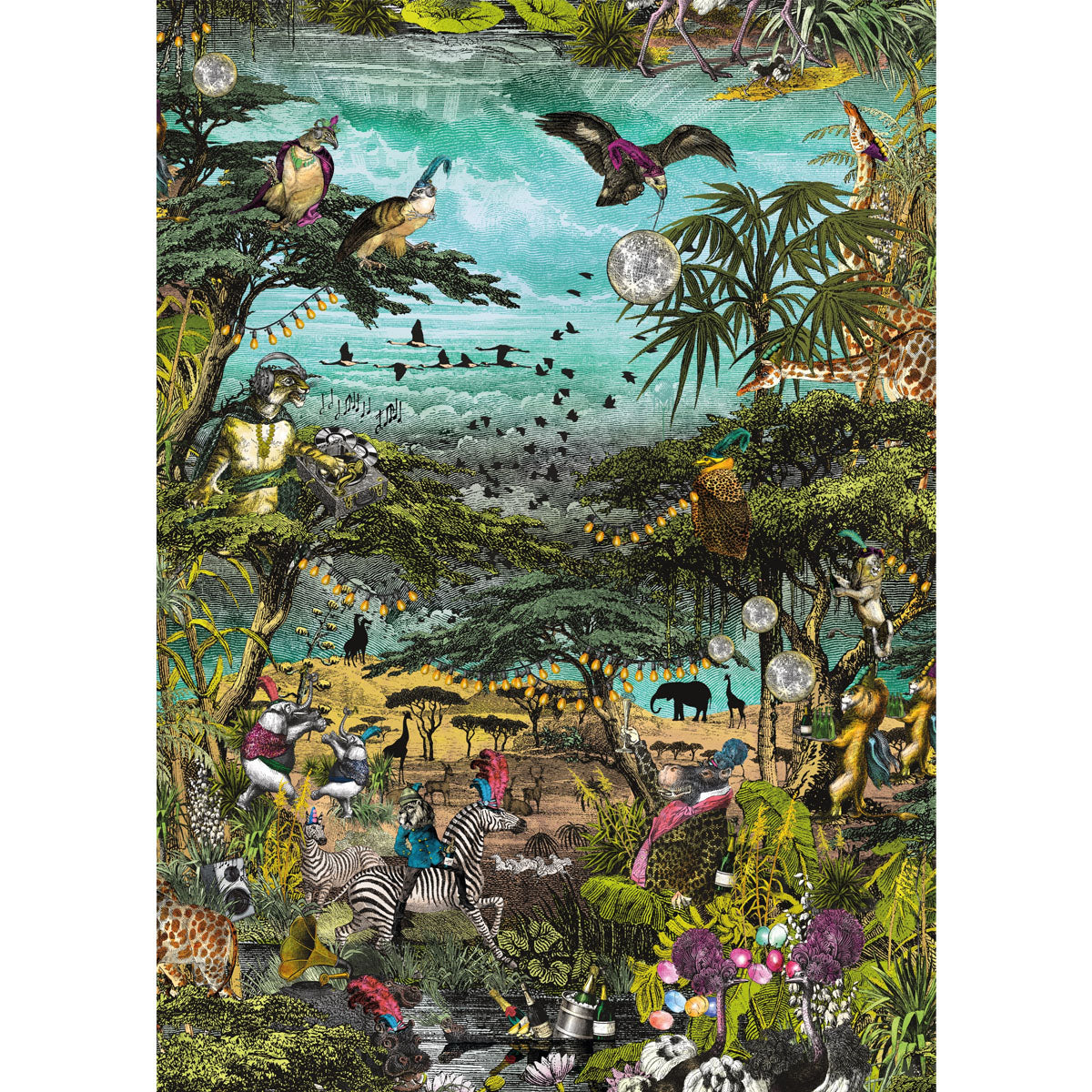 Brand McKenzie Club Safari Wallpaper - Tropical Garden