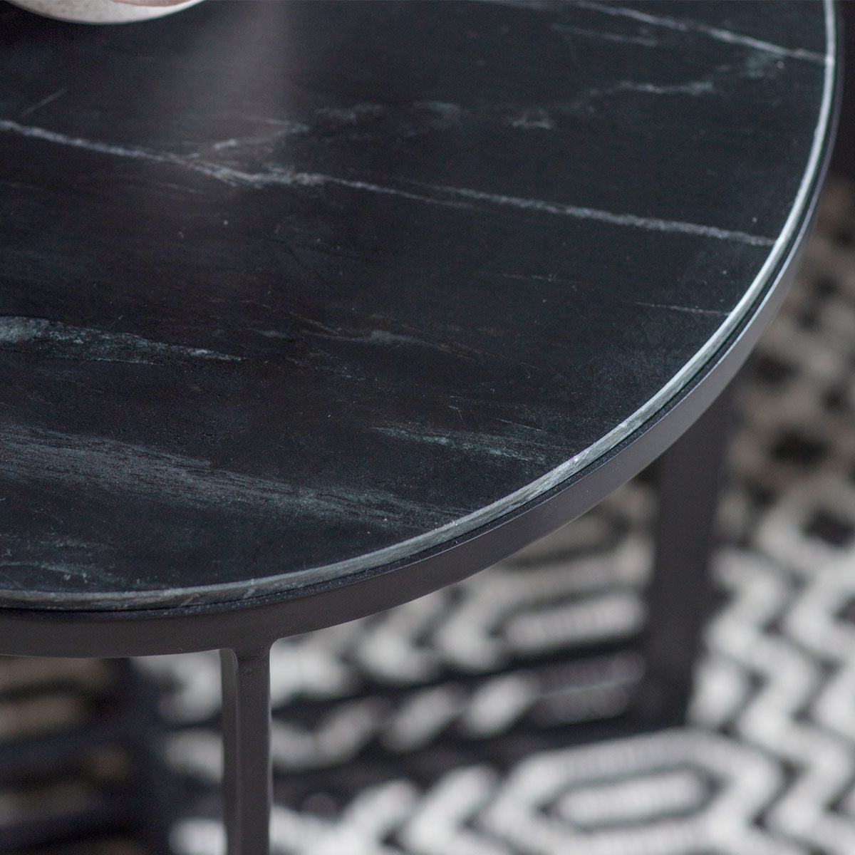 Gallery Direct Necton Side Table Silver 460x460x560mm