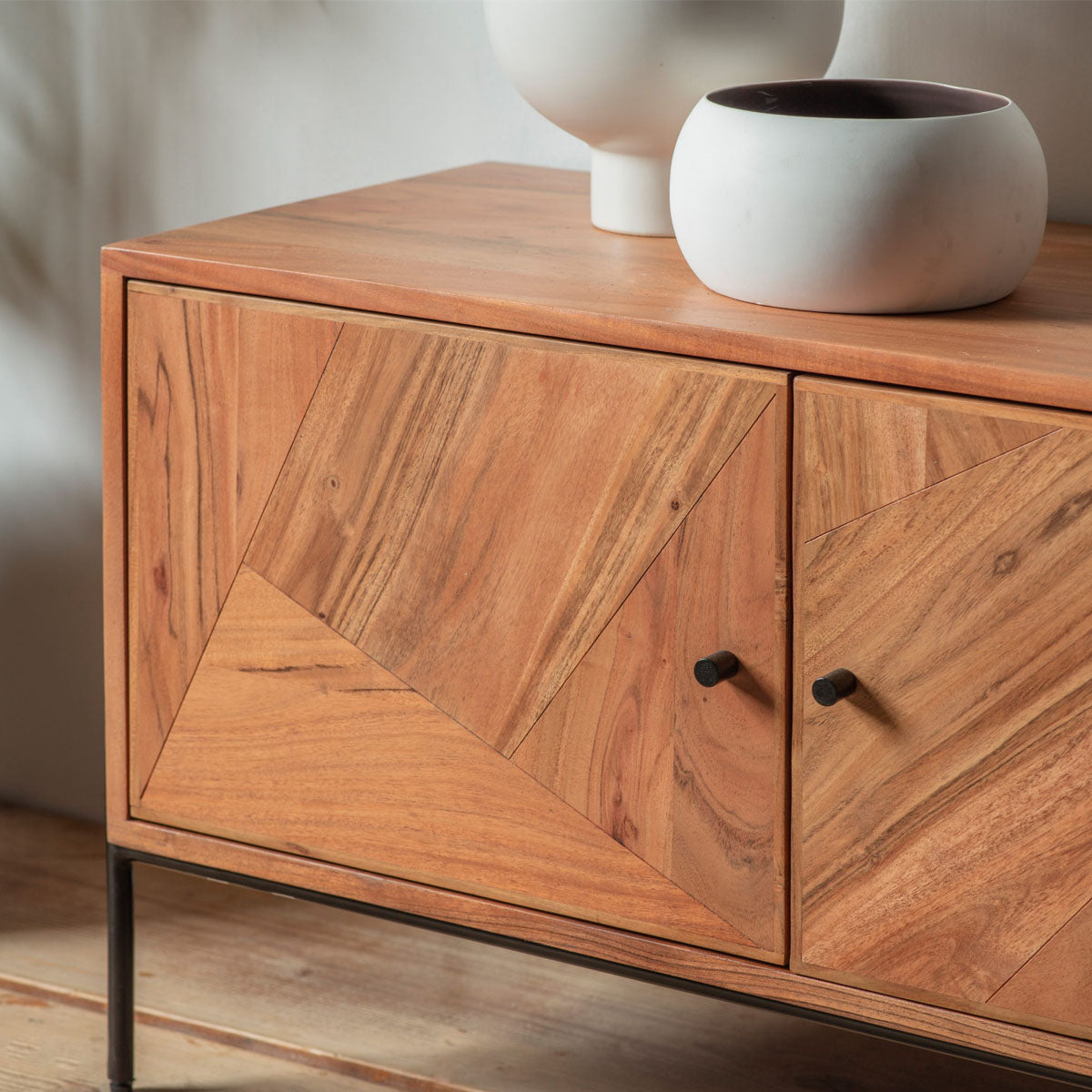 Gallery Direct Oklahoma 4 Door Media Unit 1780x400x500mm