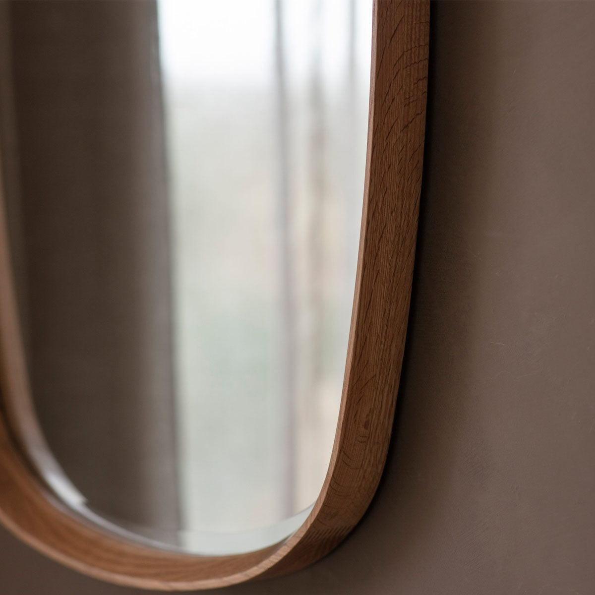 Gallery Direct Keaton Mirror Oak 900x550mm