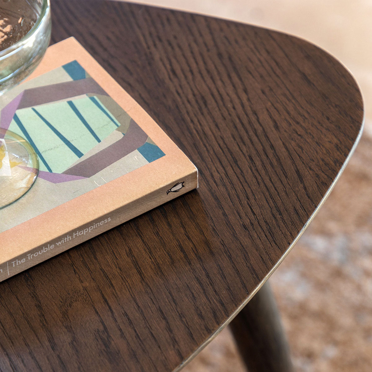 Gallery Direct Hatfield Side Table Smoked 430x430x450mm