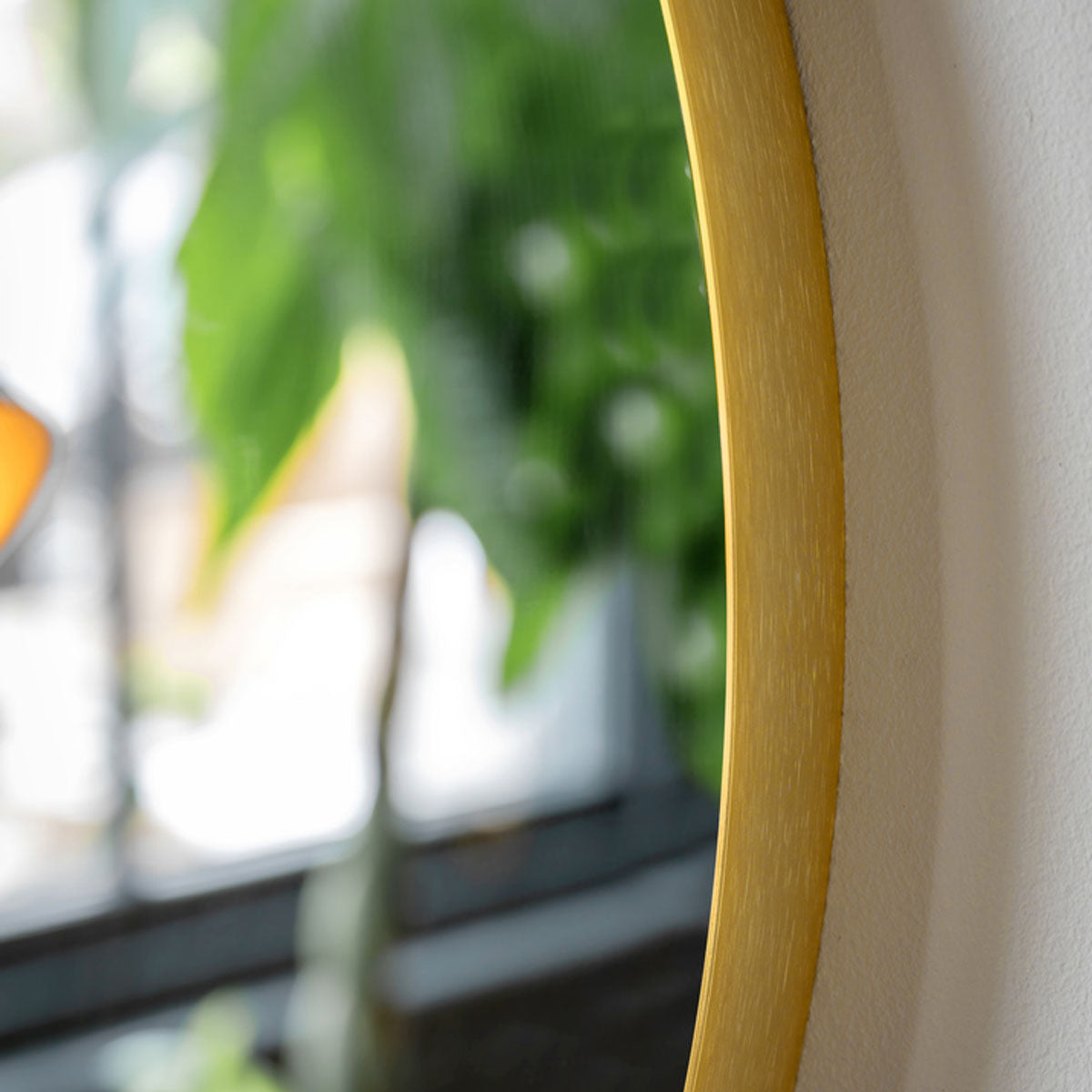 Gallery Direct Holworth Large Round Mirror Gold 800x35x800