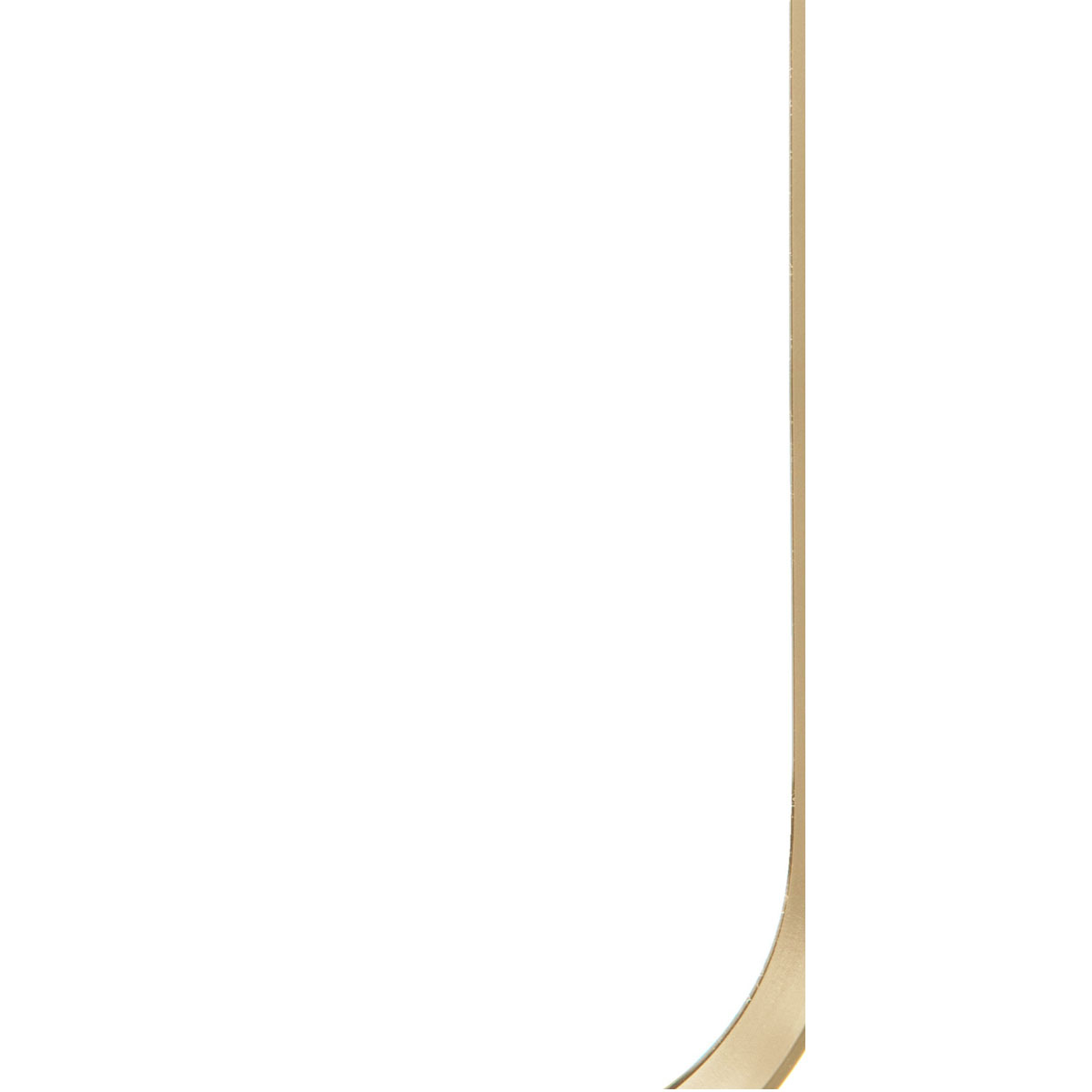 Gallery Direct Holworth Leaner Mirror Gold 700x35x1700
