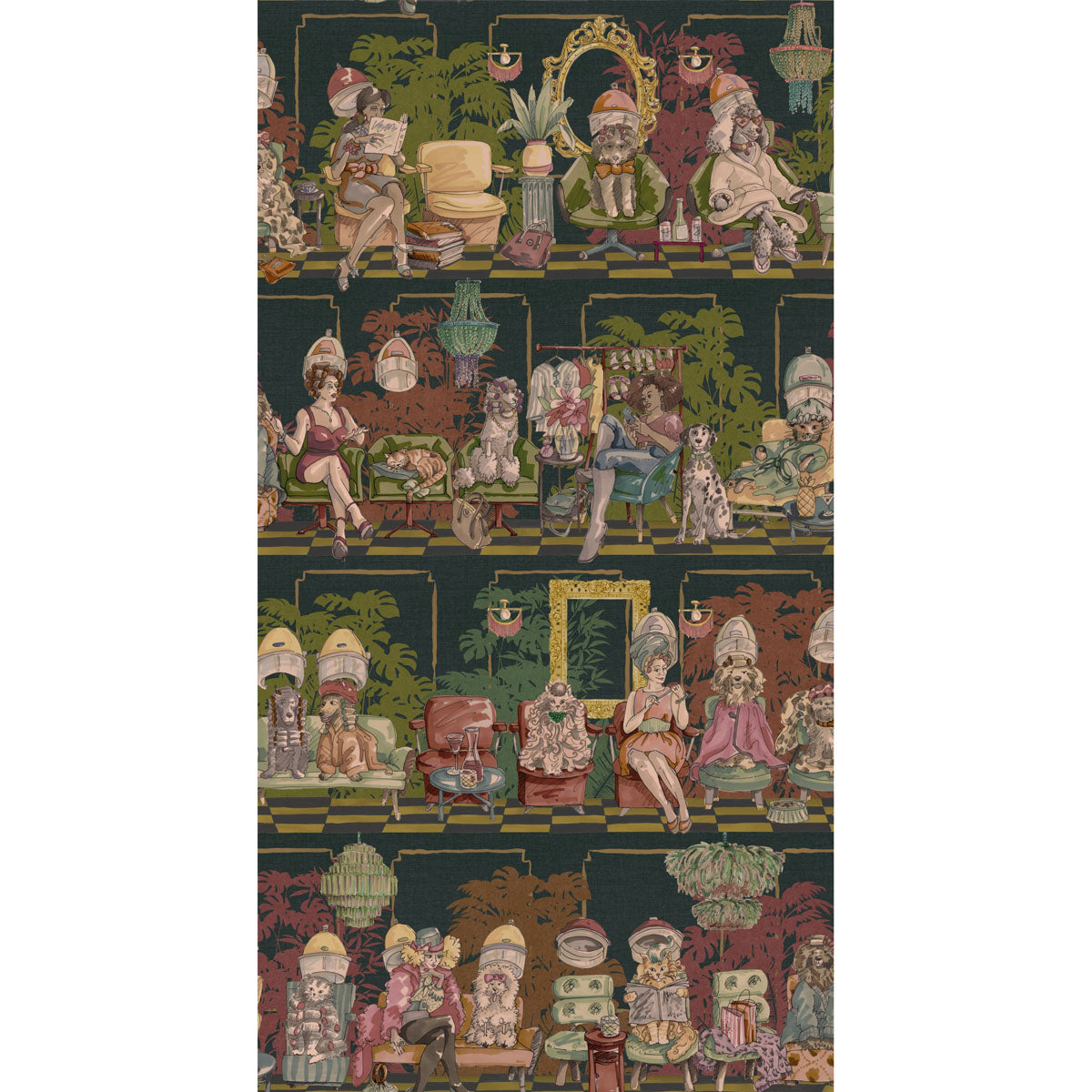 Brand McKenzie The Parlour Wallpaper - Dark Dye