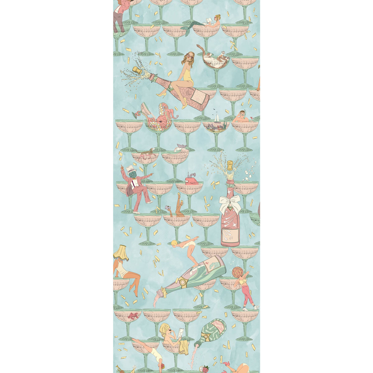 Brand McKenzie The Grand Pour Wallpaper - Aqua Miami