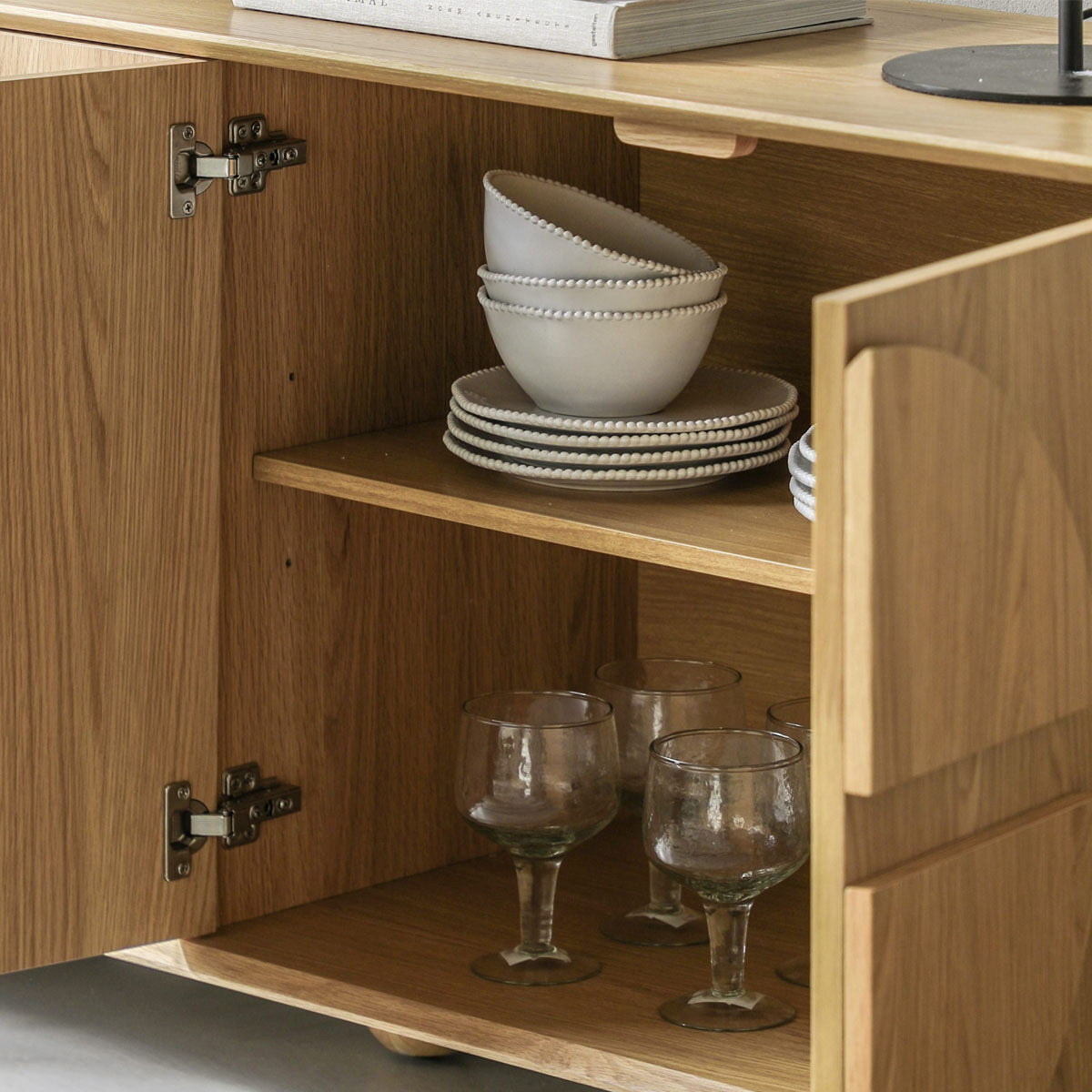 Gallery Direct Geo 4 Door Sideboard 1664x450x700mm