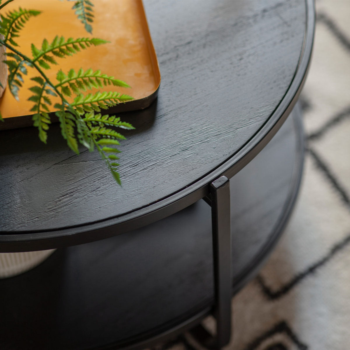 Gallery Direct Dunley Coffee Table Black 650x650x500mm