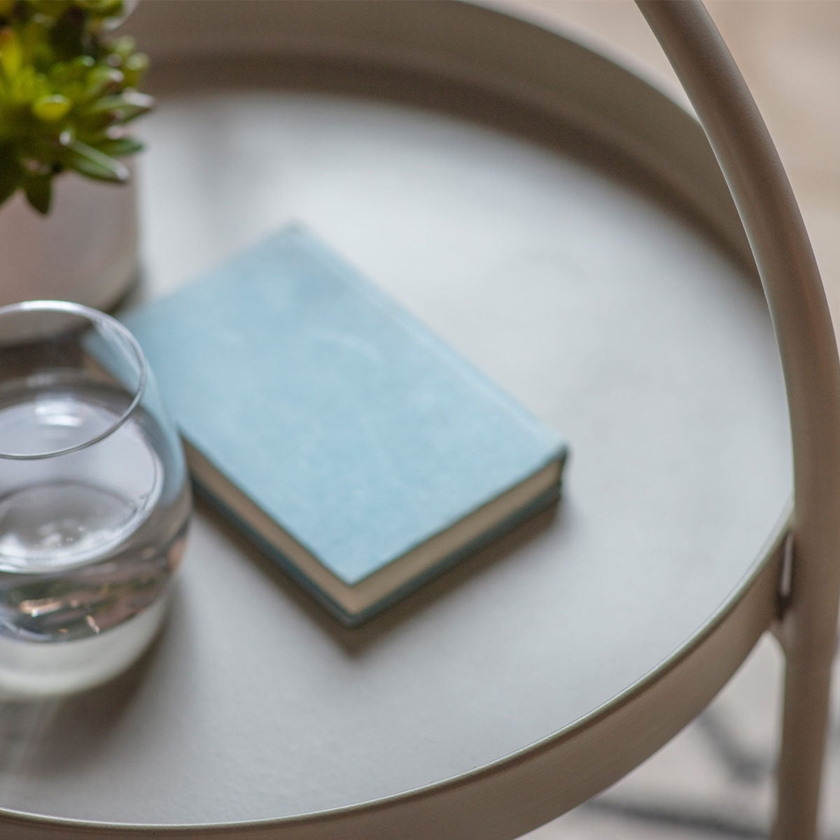 Gallery Direct Melbury Side Table Latte 400x400x660mm