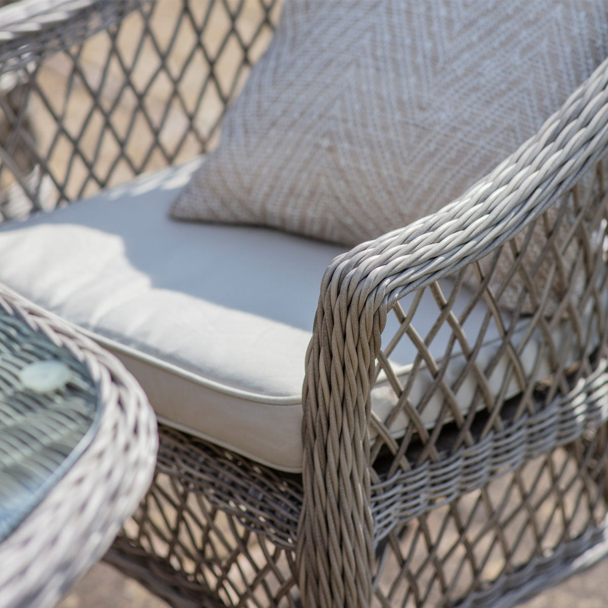 Gallery Direct Menton 6 Seater Oval Dining Set Stone