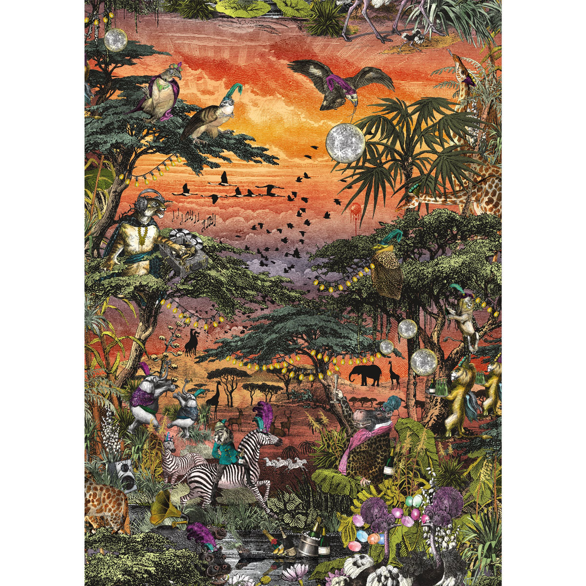 Brand McKenzie Club Safari Wallpaper - Sunset