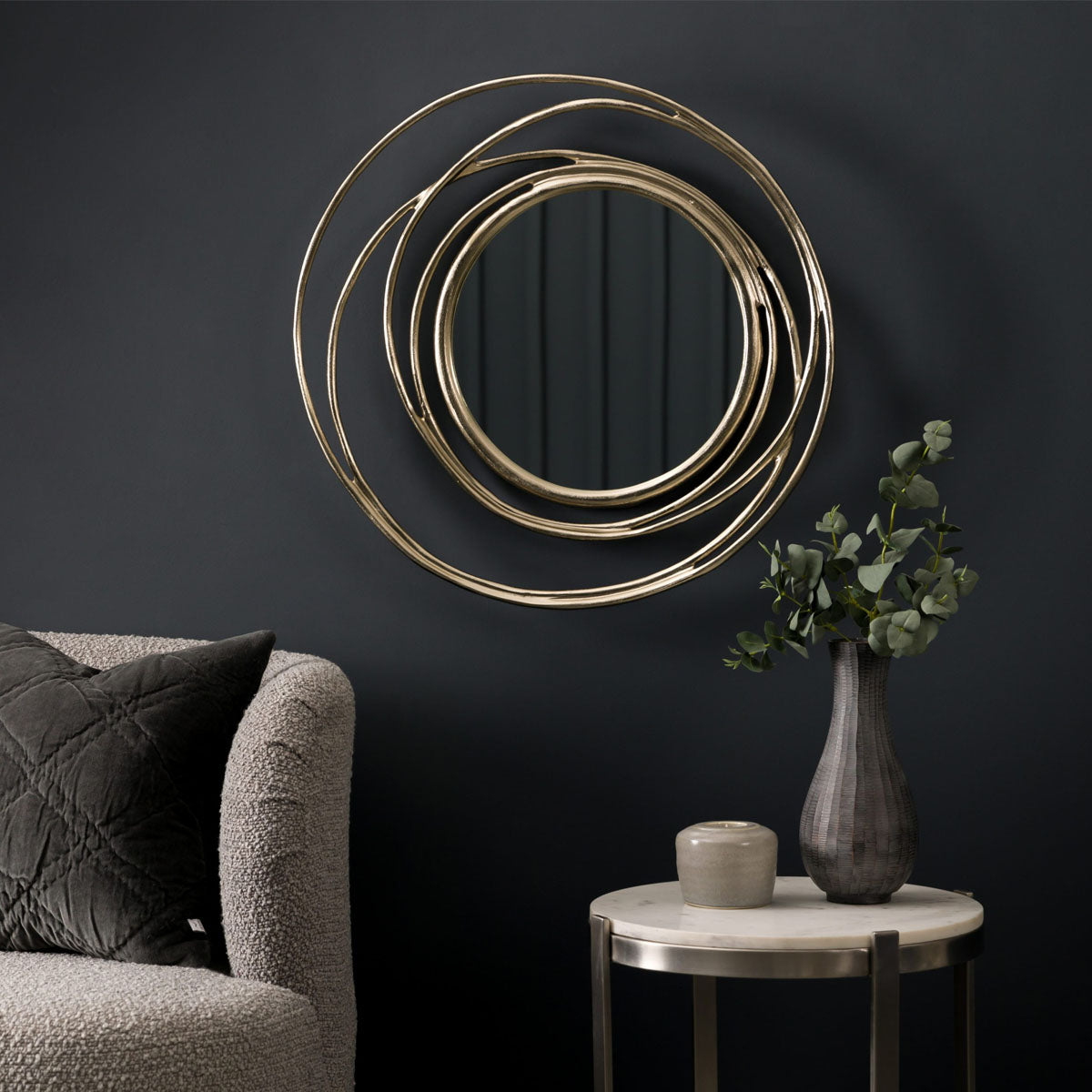 Gallery Direct Allende Mirror Satin Gold 660x80x660mm