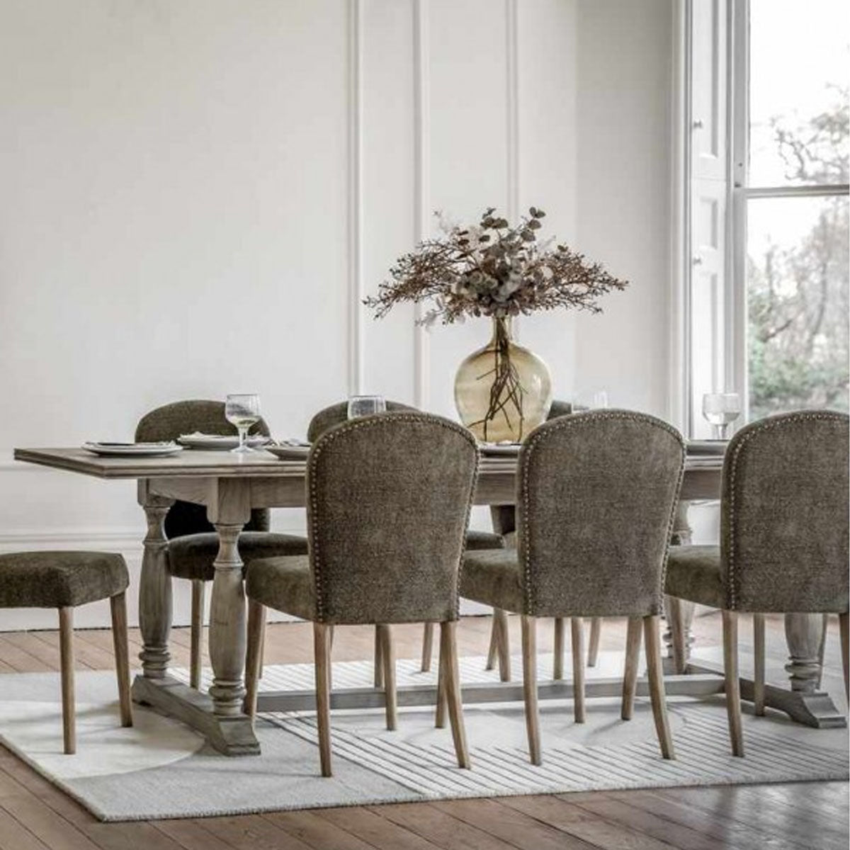Gallery Direct Mustique Extending Dining Table 2500x1000x750mm
