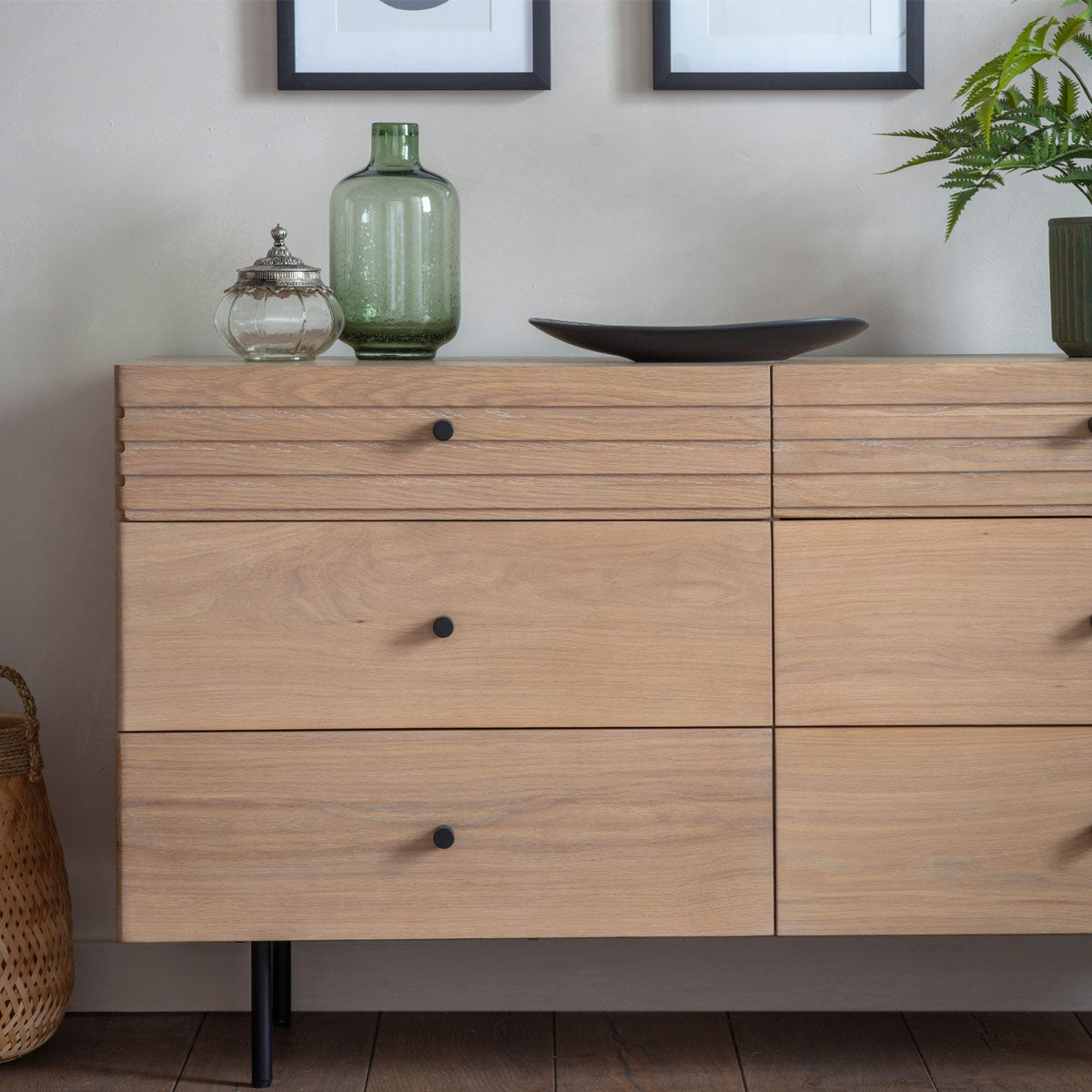 Gallery Direct Okayama 6 Drawer Chest 1310x450x720mm
