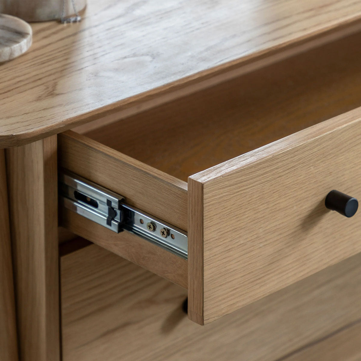 Gallery Direct Hatfield 3 Drawer Chest Natural 1060x450x770mm