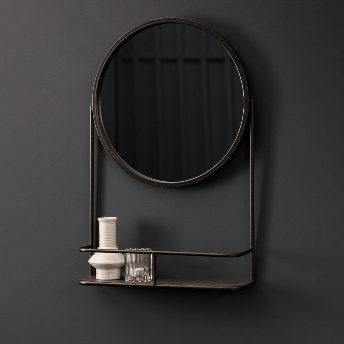 Gallery Direct Emerson Mirror Black 420x110x630mm