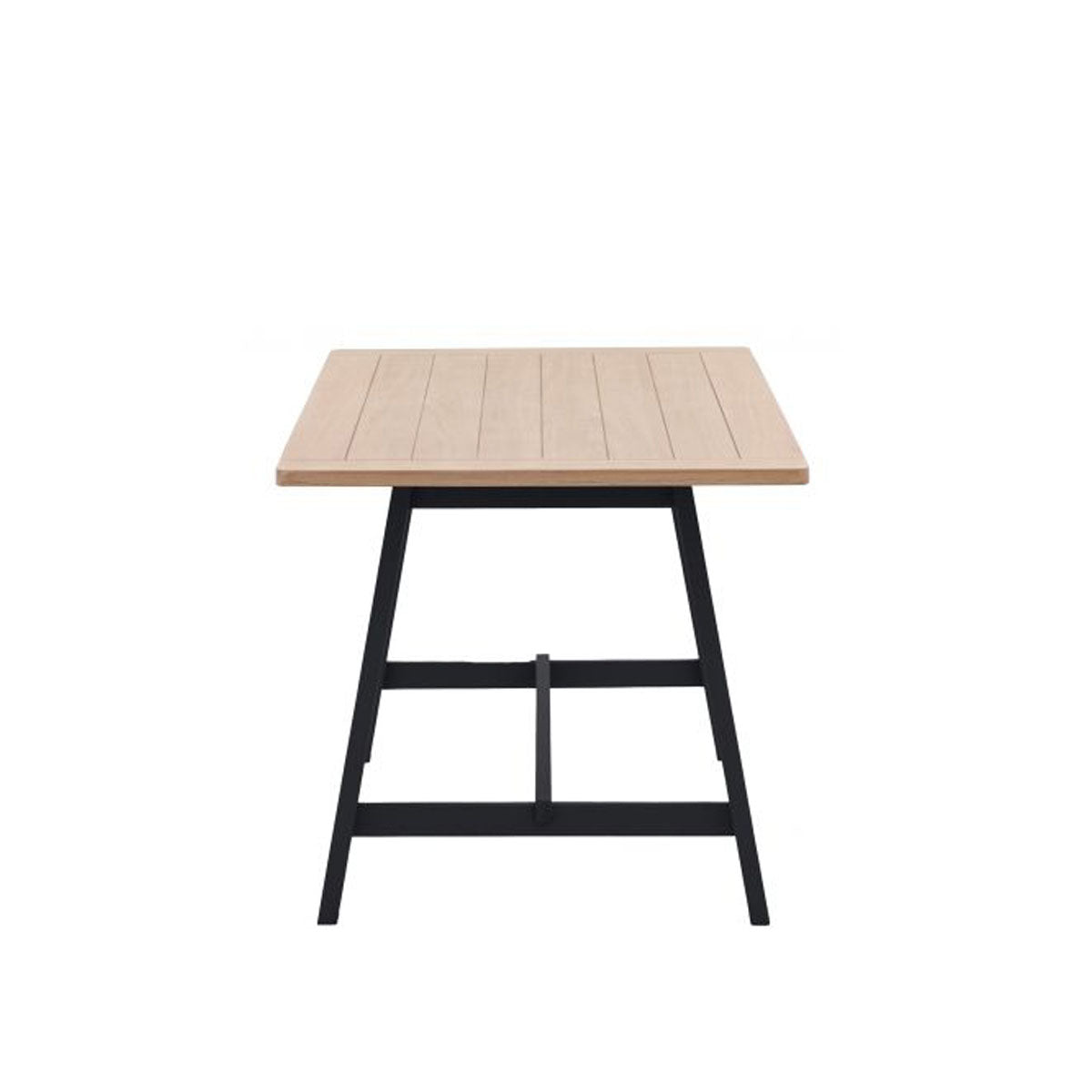 Gallery Direct Eton Trestle Table Meteor 1600x800x750mm