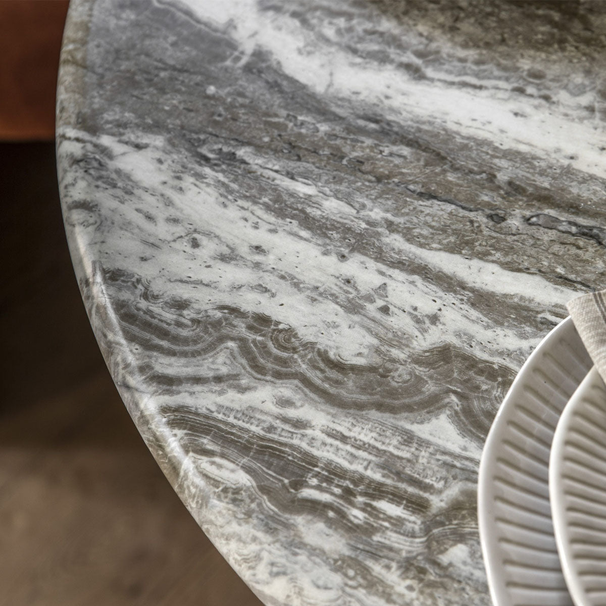 Gallery Direct Lusso Round Dining Table 900x900x750mm