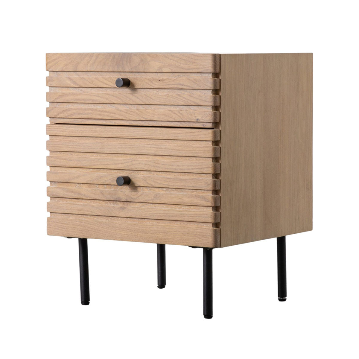 Gallery Direct Okayama 2 Drawer Bedside 450x400x550mm
