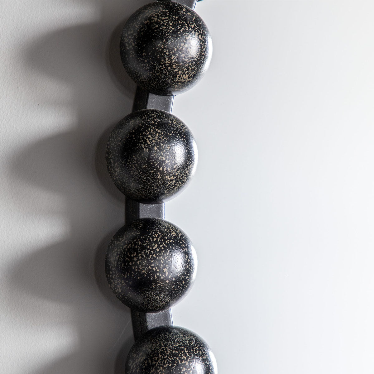 Gallery Direct Ceretti Round Mirror Black 800x50x800mm