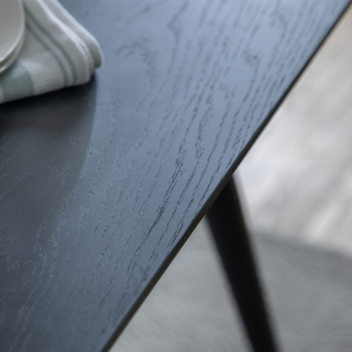 Gallery Direct Astley Dining Table Black 1600x900x750mm