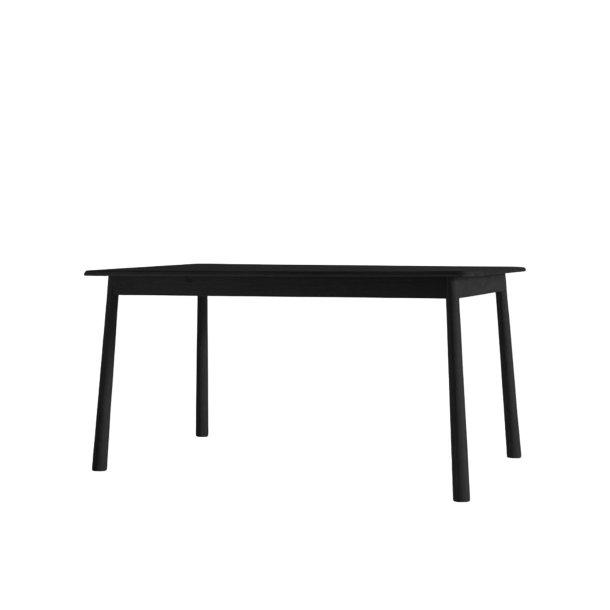 Gallery Direct Wycombe Dining Table Black 1500x900x750mm