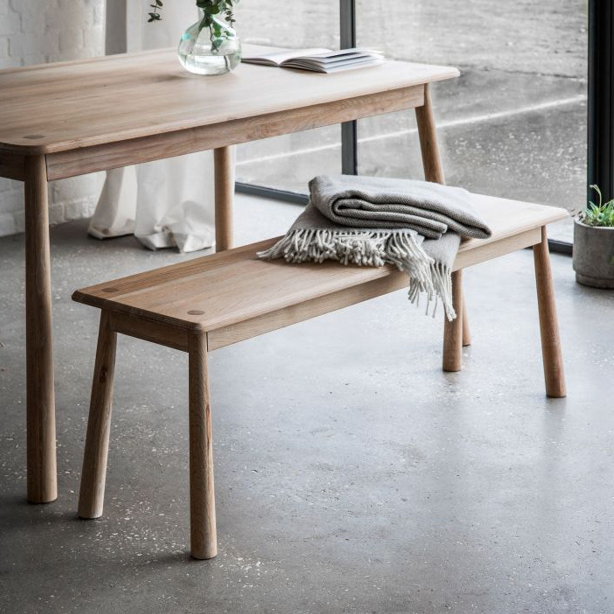 Gallery Direct Wycombe Dining Bench 1300x360x460mm