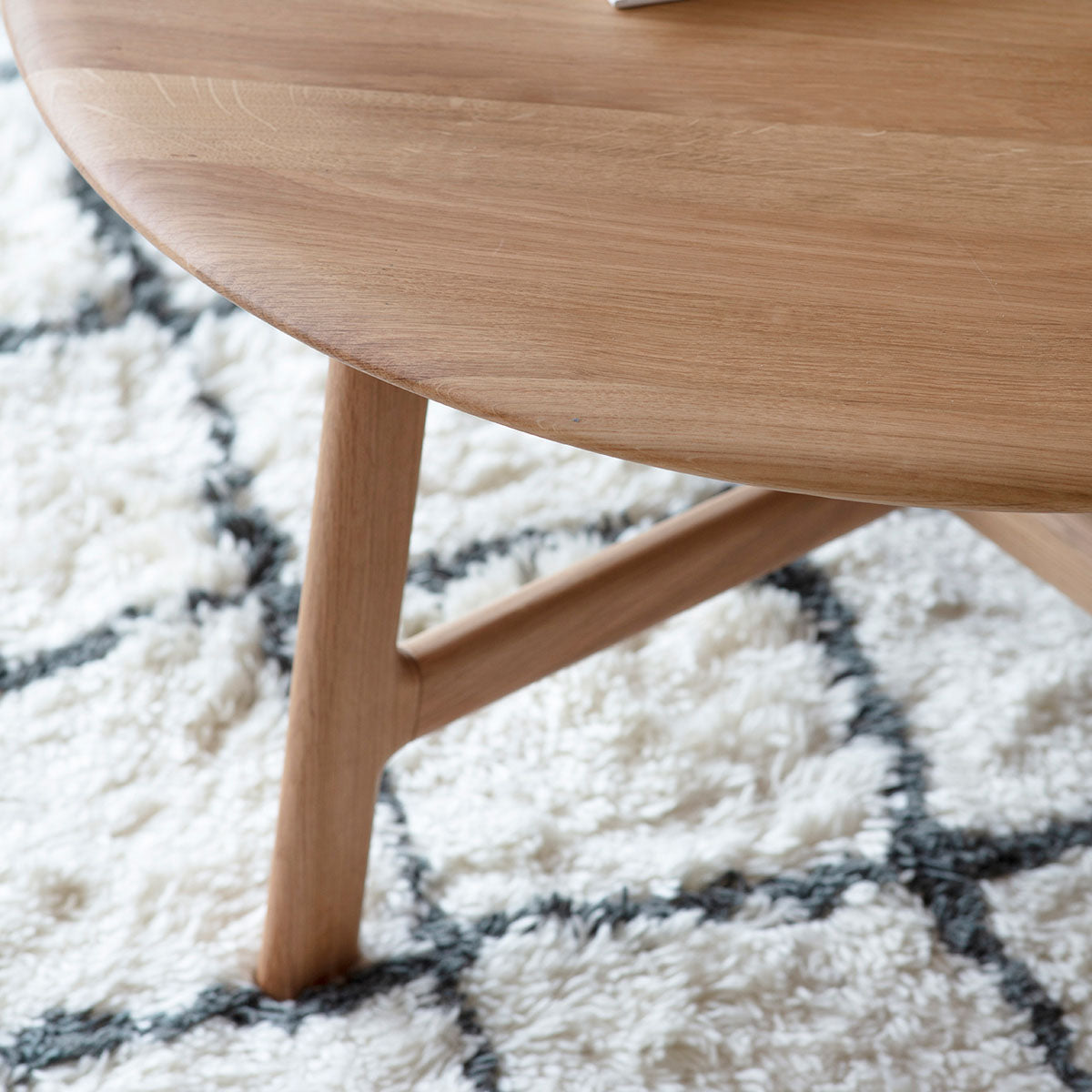 Gallery Direct Madrid Round Coffee Table 800x800x400mm