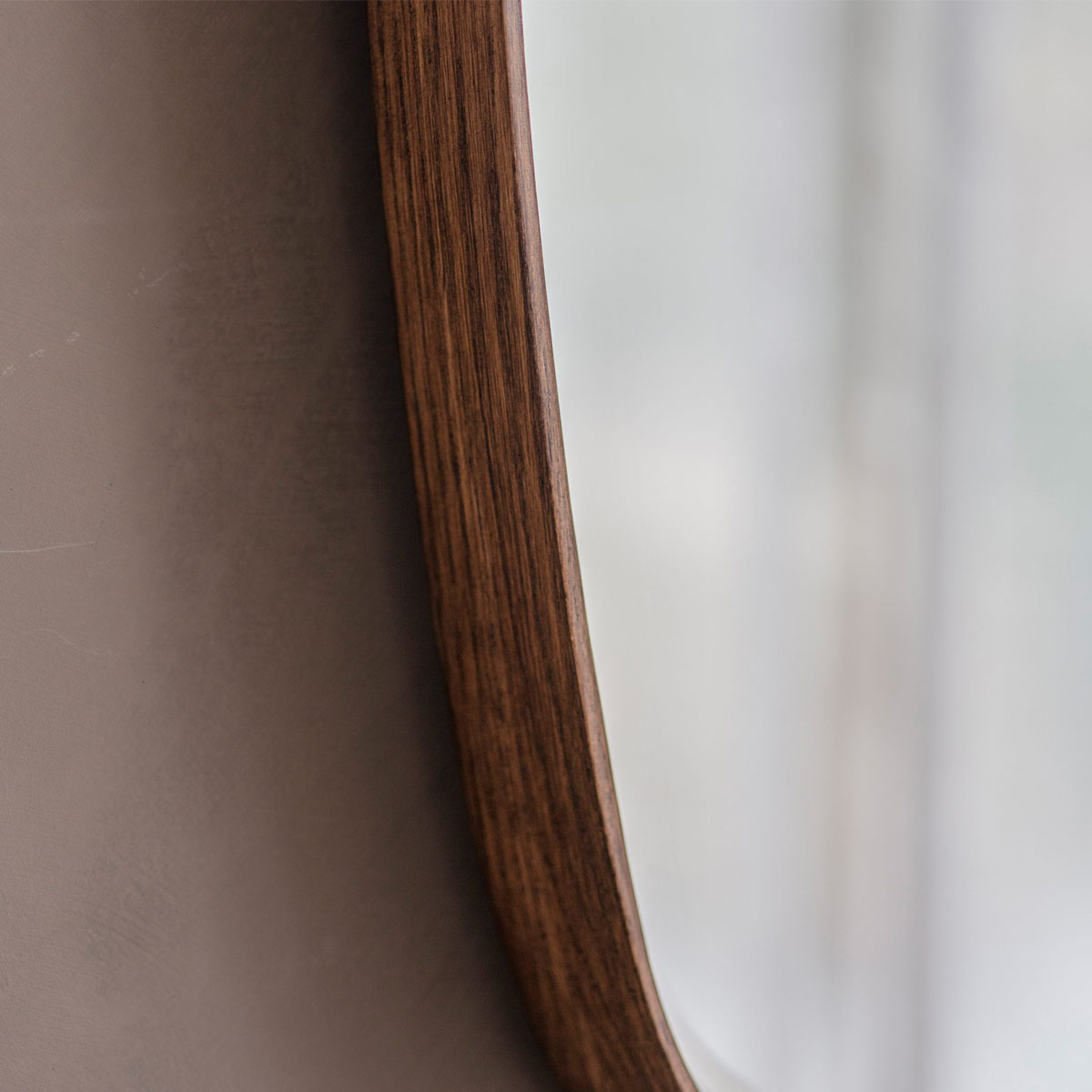 Gallery Direct Keaton Mirror Walnut 900x550mm