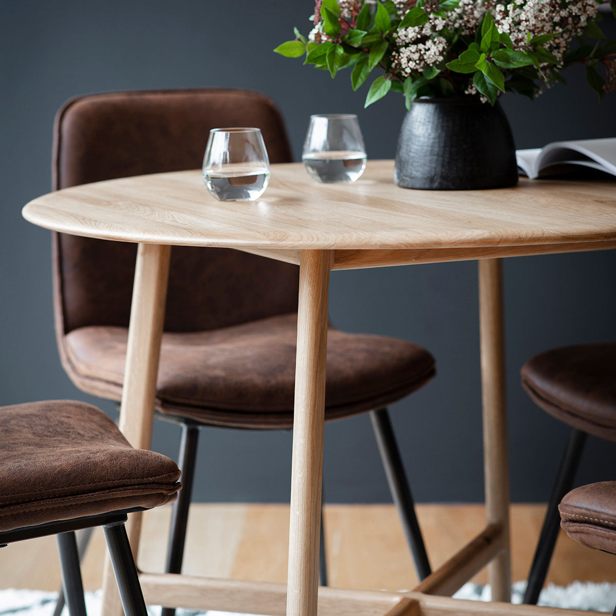 Gallery Direct Madrid Round Dining Table 1000x1000x750mm