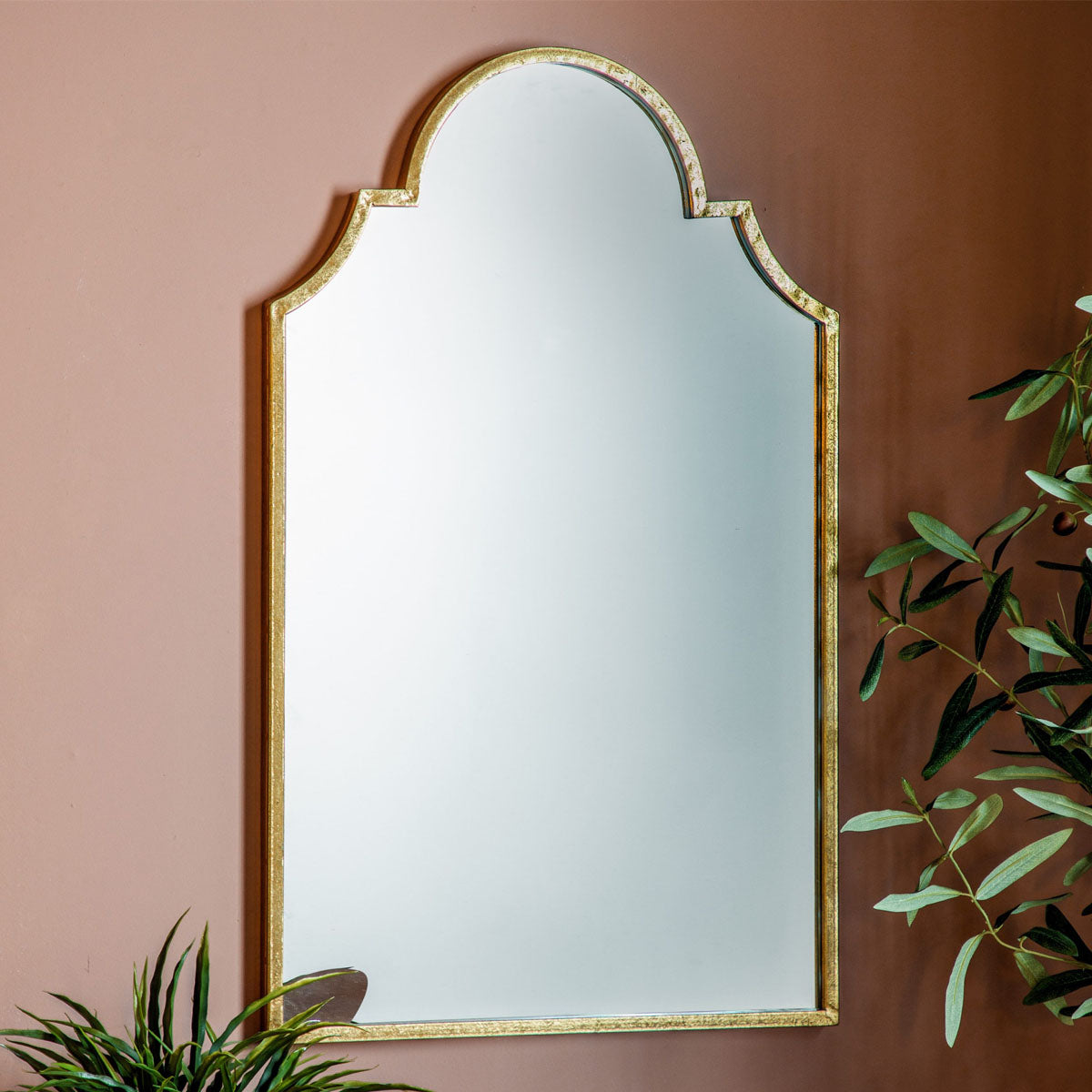 Gallery Direct Certosa Mirror Gold 500x20x800mm
