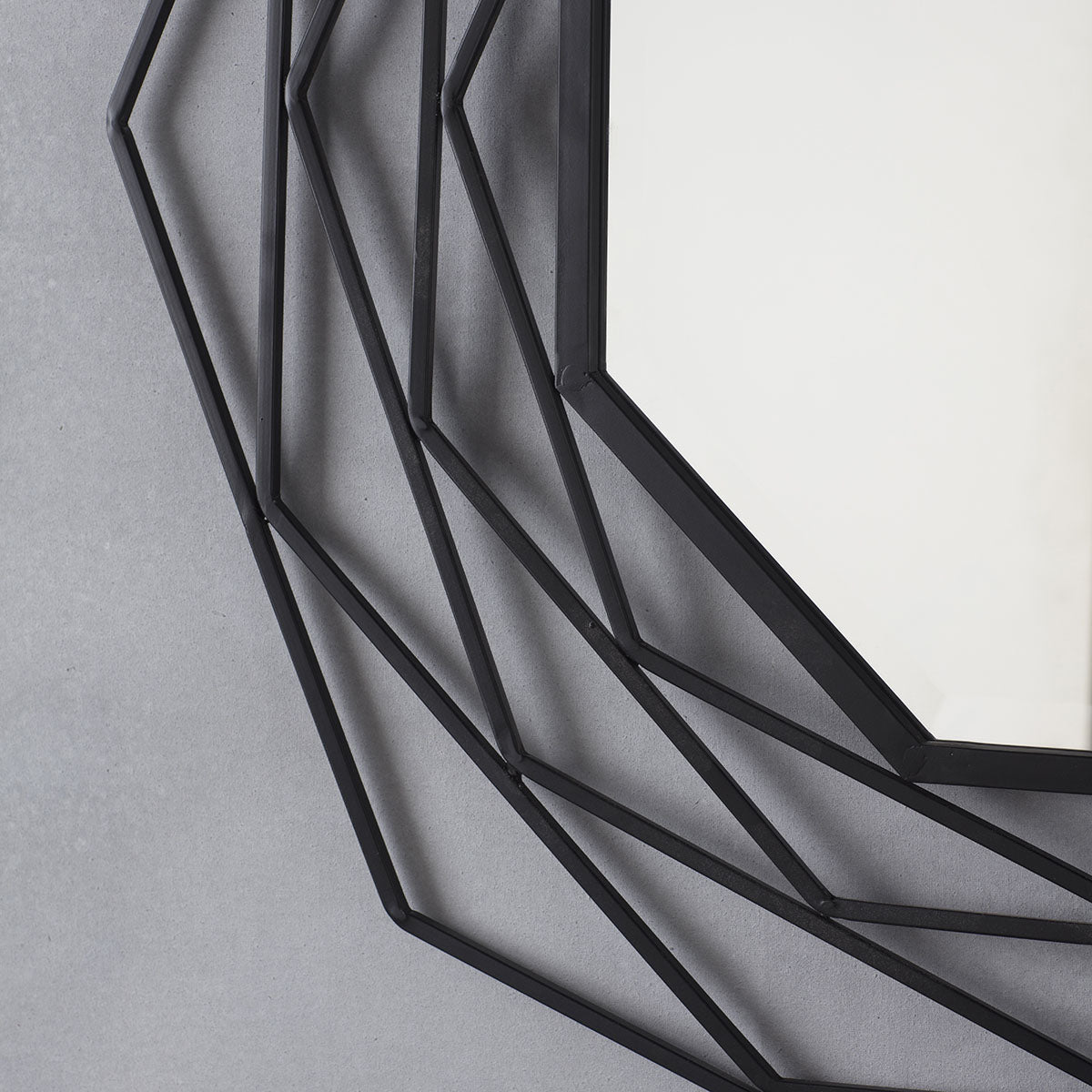 Gallery Direct Estella Mirror Black 910x910mm