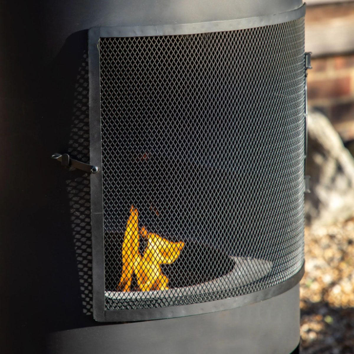 Gallery Direct Firenze Chiminea with Pizza Shelf 500x500x1835mm