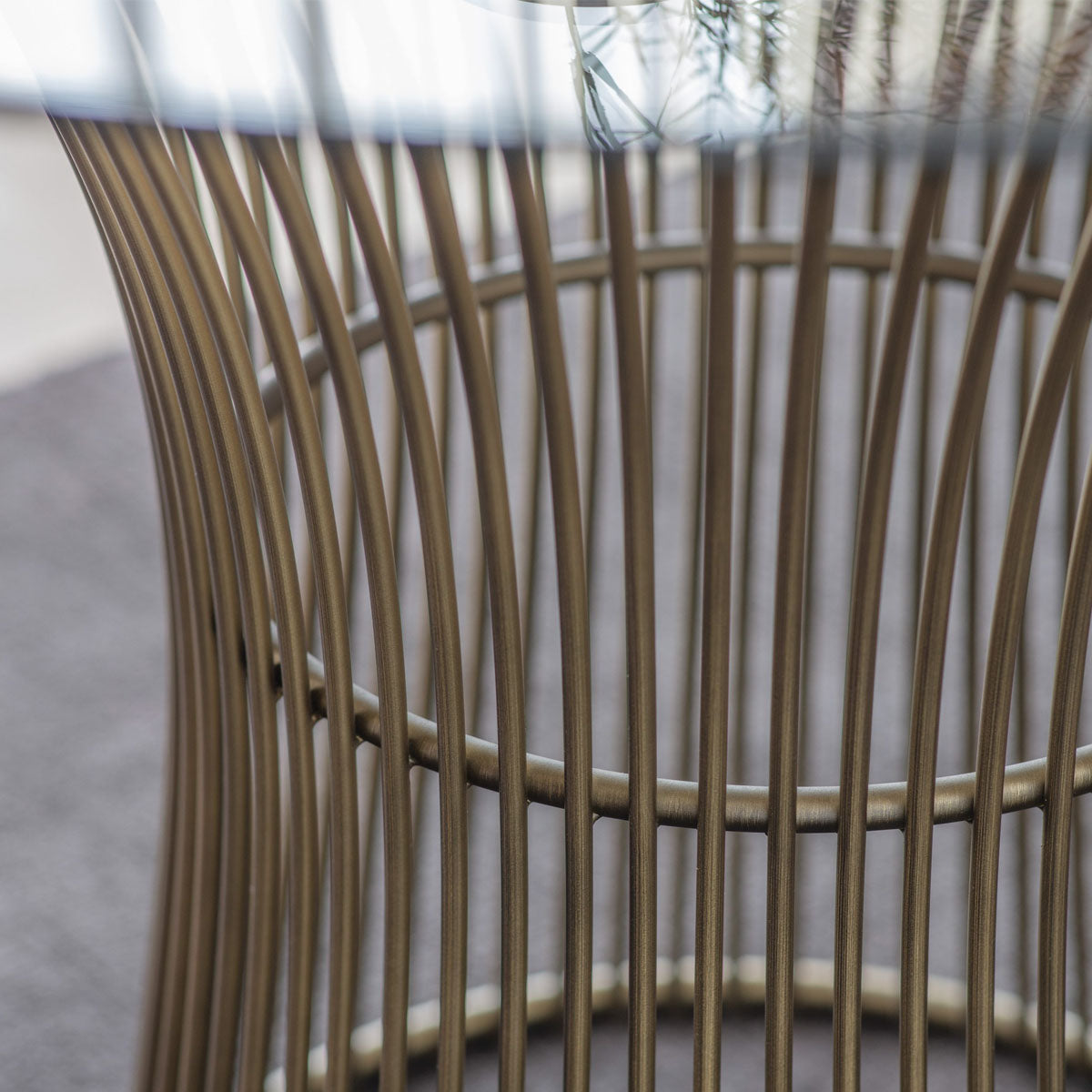 Gallery Direct Zepplin Dining Table Bronze 1100x1100x760mm
