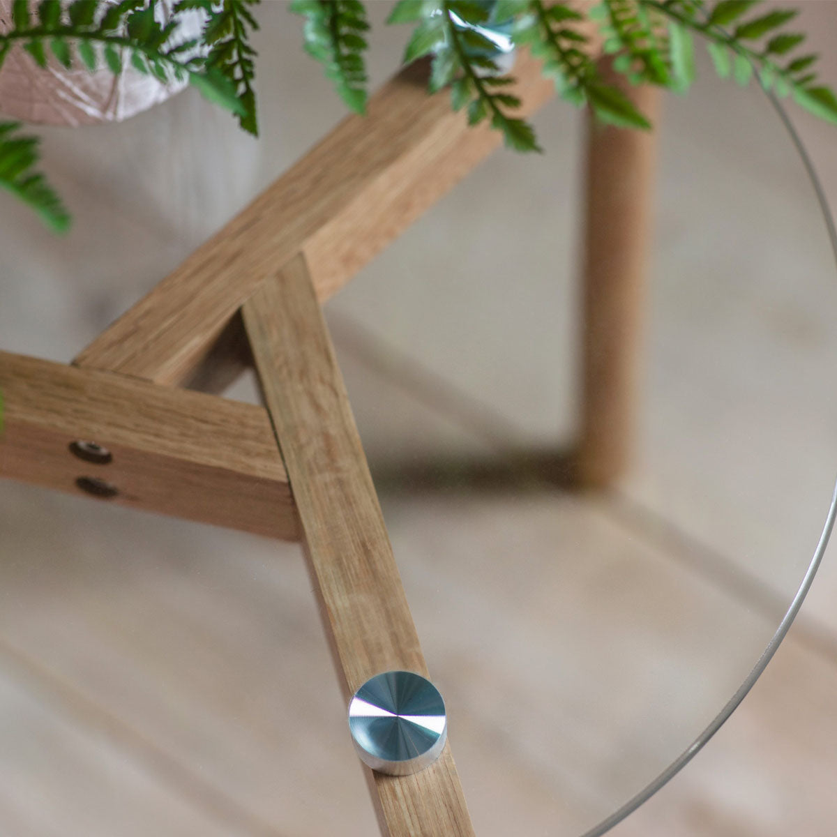 Gallery Direct Blair Round Side Table Oak 450x450x500mm