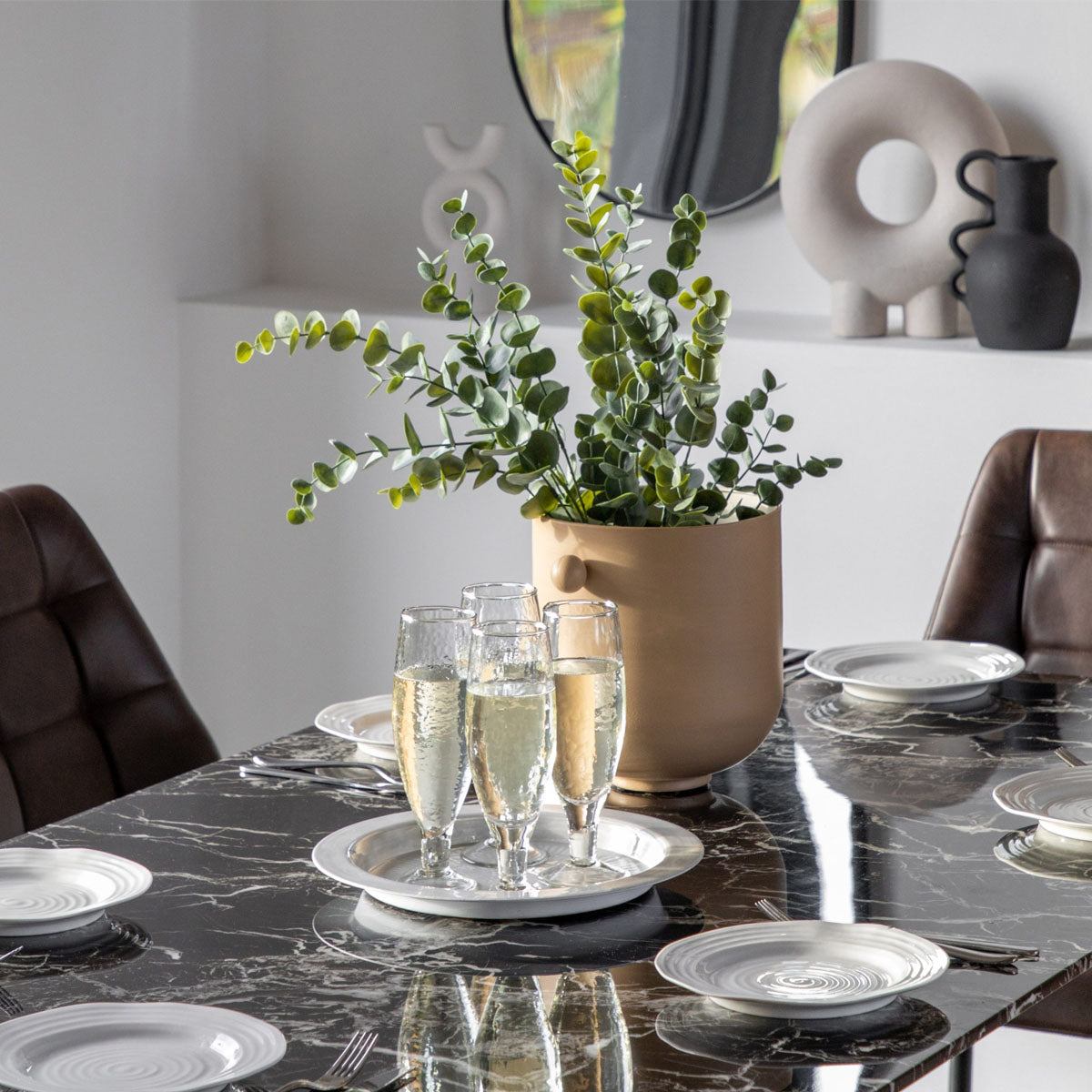 Gallery Direct Davidson Dining Table Black Effect 1600x900x750mm