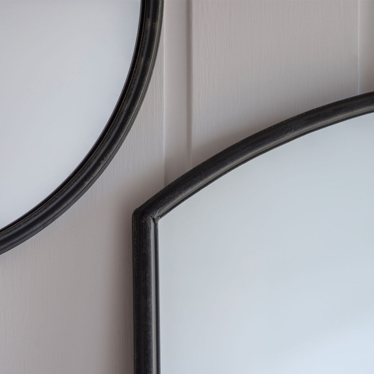 Gallery Direct Frida Large Mirror Black 900x30x1600mm