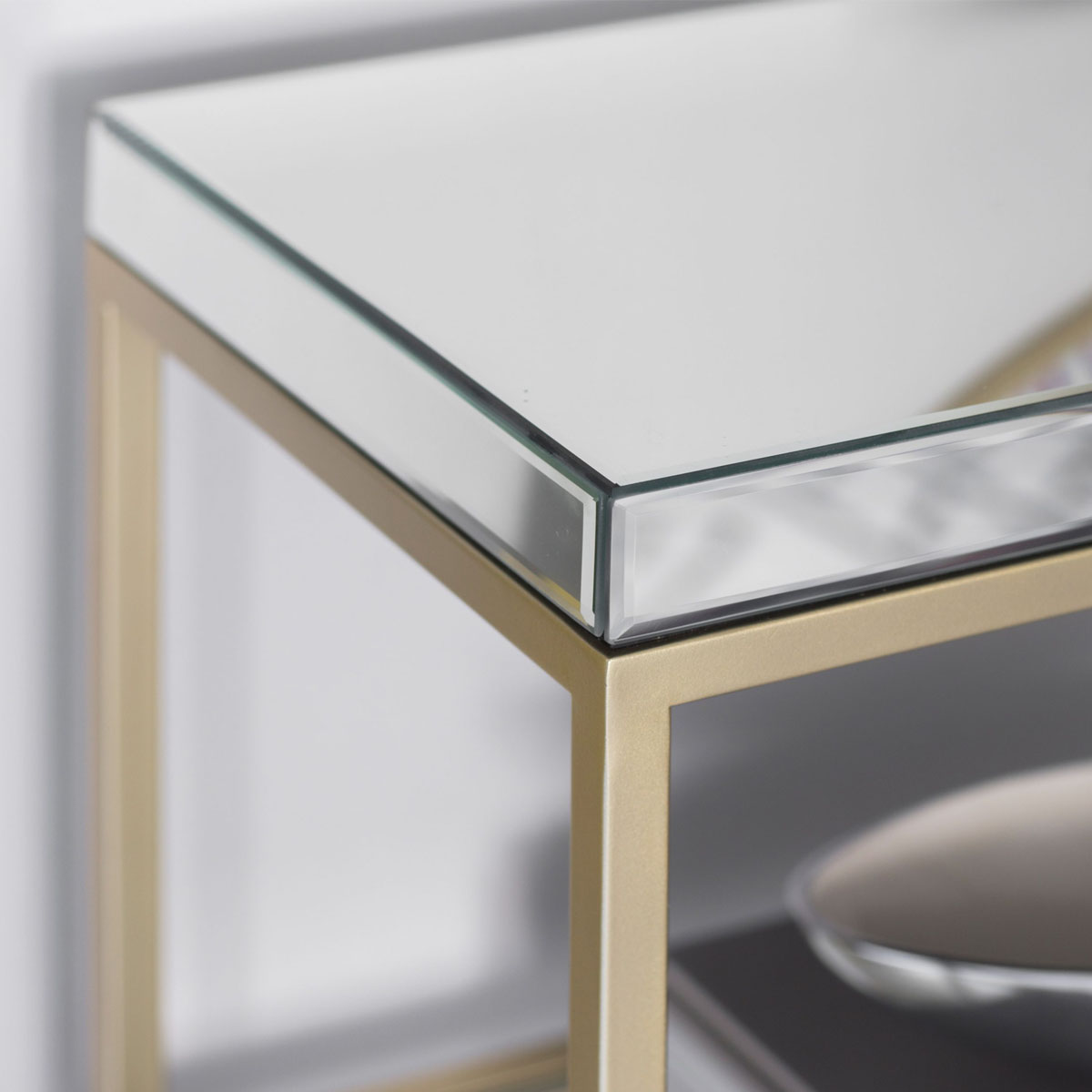 Gallery Direct Pippard Console Table Champagne 1200x360x820mm