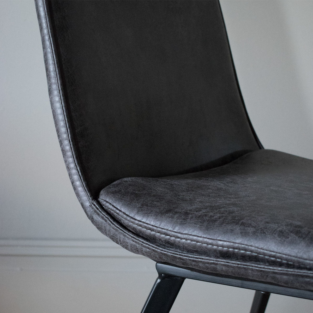 Gallery Direct Hinks Chair Grey (2pk)