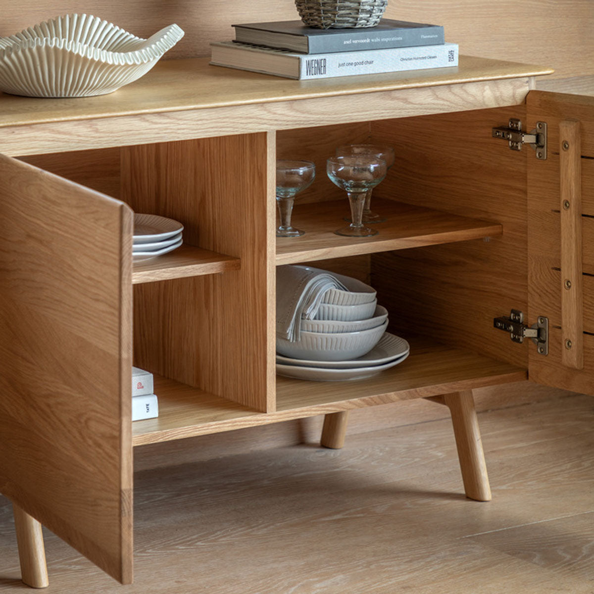 Gallery Direct Madrid 2 Door Sideboard 1160x450x700mm
