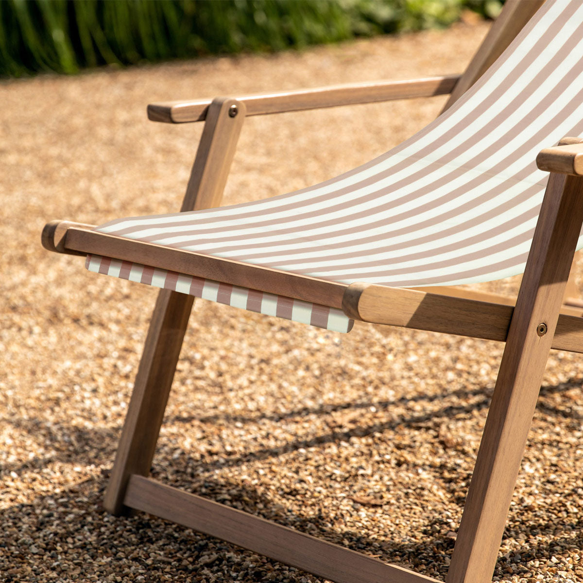 Gallery Direct Creta Deck Chair Clay Stripe