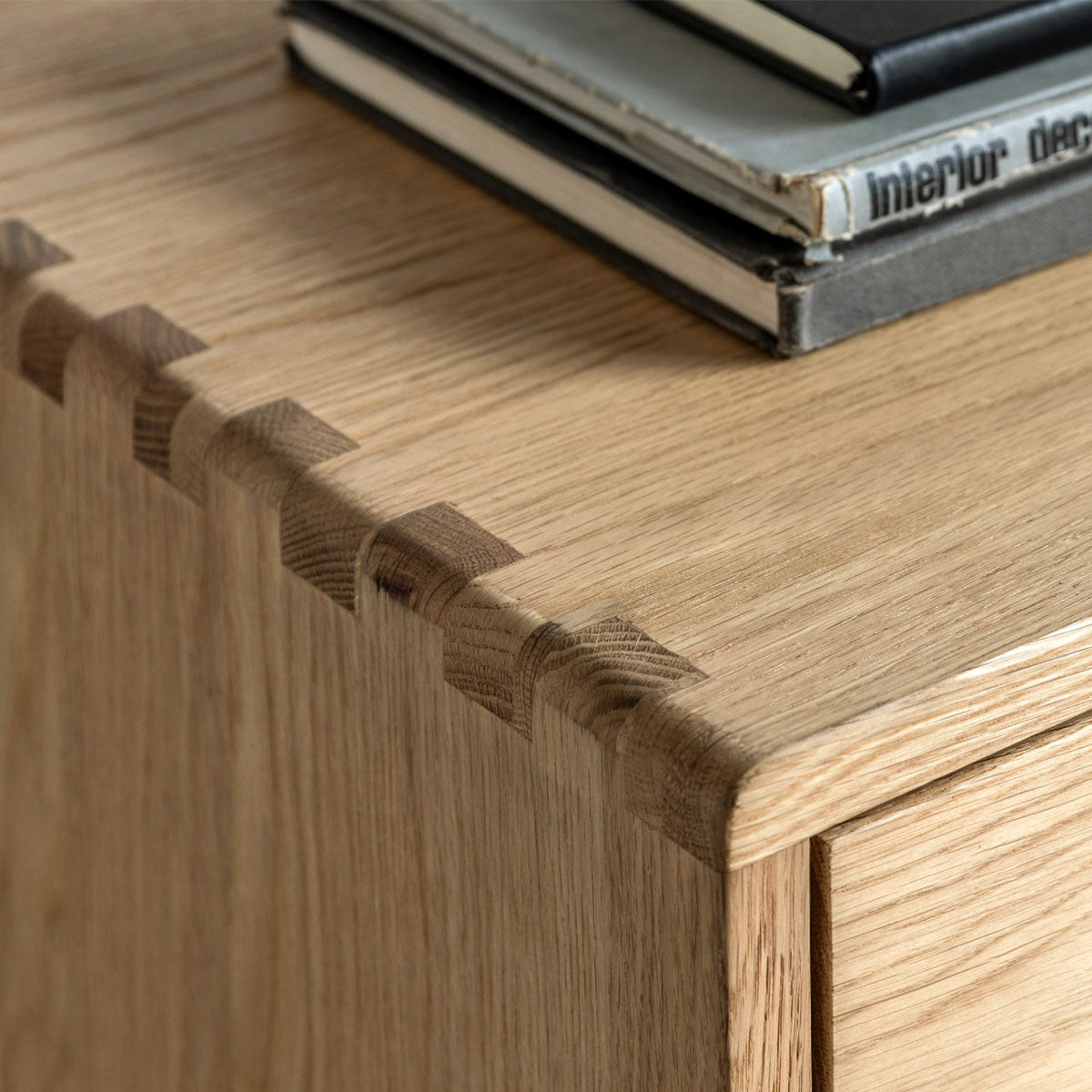 Gallery Direct Craft 5 Drawer Chest Natural 950x450x1060mm