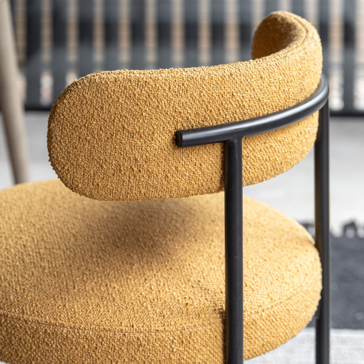 Gallery Direct Aveley Dining Chair Ochre (2pk) 525x510x750mm