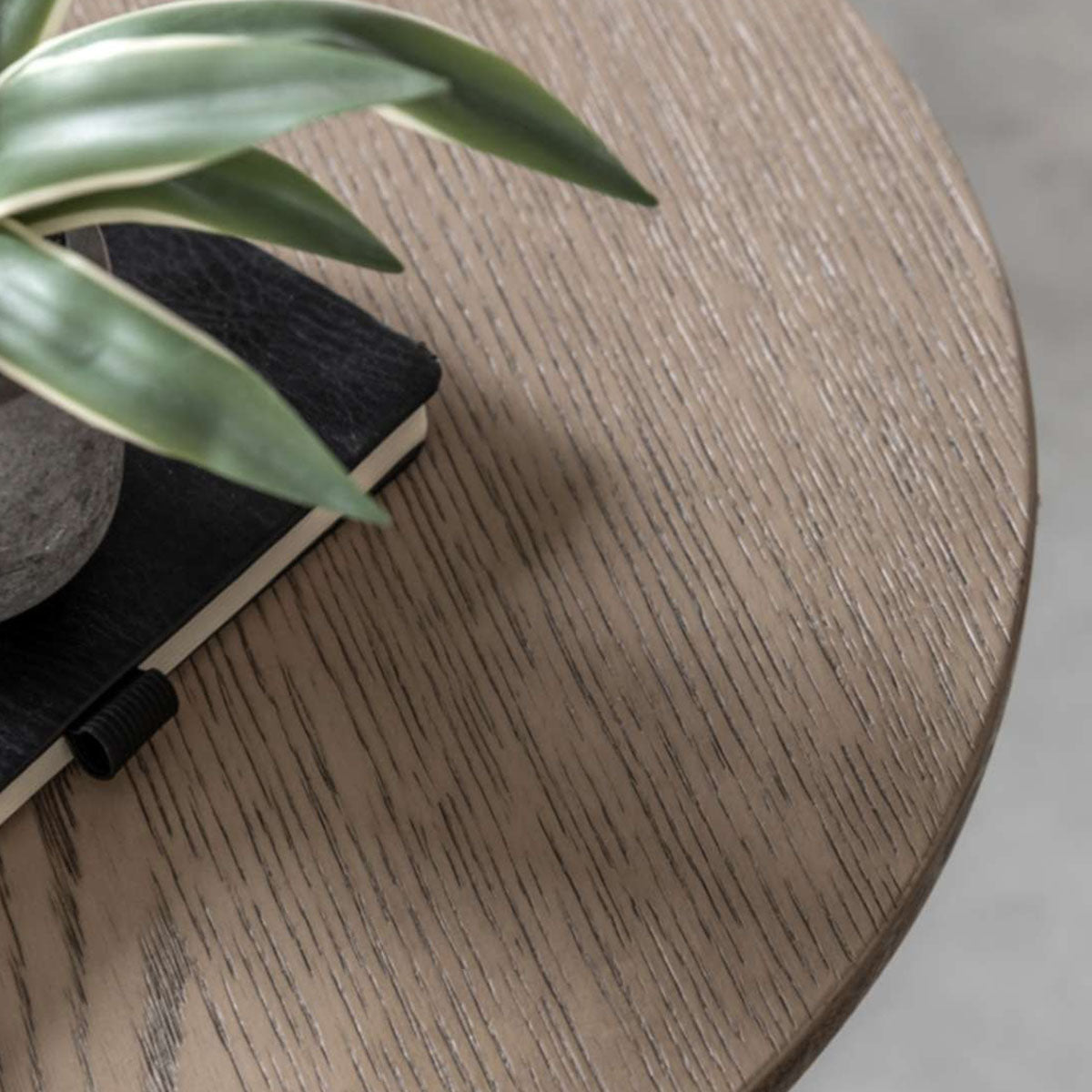 Gallery Direct Craft Side Table Smoked 500x500x550mm