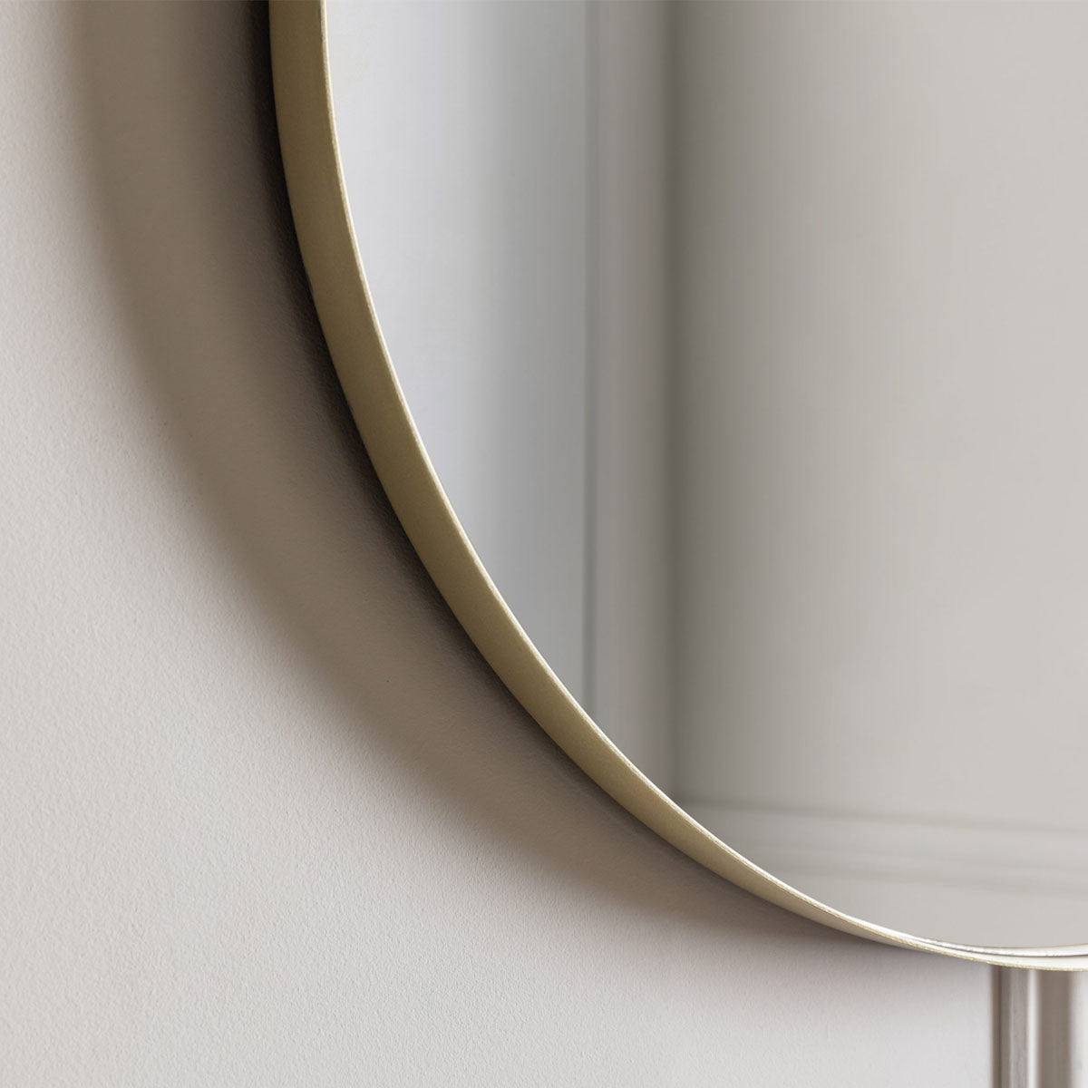 Gallery Direct Hurston Elipse Mirror Champagne 600x30x900mm